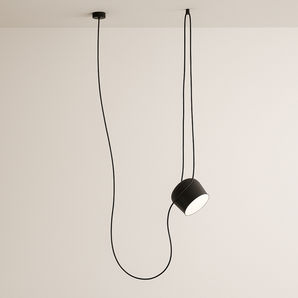 Luminária Pendente Moderna Minimalista Fantasy 1 Cúpula Preto Ø24cm - Default Title - ORNE™