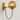 Luminária Arandela Moderna Clássica Metal Globo de Vidro Bola Beat - Dourado e Âmbar - ORNE™