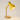 Luminária de Mesa Abajur Moderna Leitura Articulada Metal Madeira Puppy - Amarelo / Ø15x45cm / E27 - ORNE™