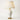 Luminária de Mesa Moderna Minimalista Metal Cerâmica Scope - A / Ø40x70cm / Branco e Dourado - ORNE™