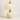 Luminária De Mesa Abajur Minimalista Vidro Cerâmica Melusi - Creme / Ø20x29cm - ORNE™