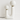 Luminária de Mesa Moderna Minimalista Globo Vidro Orgânica Paint - Branco / 41cm / Ø17cm / Branco Quente (3000K) - ORNE™