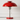 Luminária de Mesa Abajur Moderna Minimalista Metal Vergas - Vermelho / Ø42x30cm - ORNE™