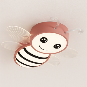 Luminária Plafon Moderno Infantil Joaninha Rosa Kids - Default Title - ORNE™
