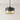 Luminária Pendente Moderna Minimalista Vidro Grace - Preto e Âmbar / Ø25cm / Bulbo ou Filamento LED - ORNE™
