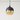 Luminária Pendente Moderna Minimalista Vidro Grace - Preto e Âmbar / Ø20cm / Bulbo ou Filamento LED - ORNE™