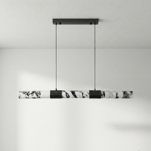 Luminária Pendente Moderno Minimalista Mármore Metal Linear LED Craiova — ORNE