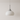 Luminária Pendente Moderna Minimalista Vidro Bagliore - Branco e Prata / Ø20x19cm - ORNE™
