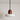 Luminária Pendente Moderna Minimalista Vidro Metal Fahama - Vermelho / Ø17x15cm / Branco Quente (3000K) - ORNE™