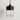 Luminária Pendente Moderno Minimalista Vidro Fixe - Ø18cm / Preto e Incolor - ORNE™