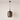 Luminária Pendente Moderna Minimalista Metal Vidro Khao - Fumê / Ø24,5cm - ORNE™