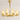Luminária Pendente Lustre Moderna Minimalista Catte - Dourado / Ø85cm / Branco Quente (3000K) - ORNE™