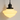 Luminária Pendente Minimalista Metal Iana - Preto / Ø22x14cm - ORNE™