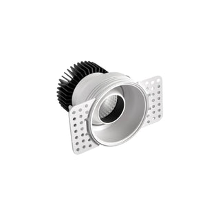 Luminária Spot Embutir Redondo Direcionável Recuado No Frame LED Jonty - Branco Quente (3000K) / 5W - ORNE™