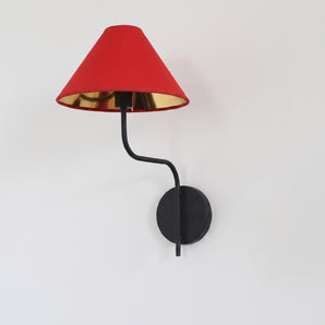 Luminária Arandela Moderna Minimalista Metal Tecido Lopare