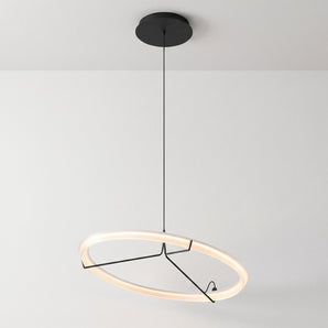 Luminária Pendente Minimalista Moderno Metal Acrílico LED Balme