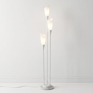 Luminária de Piso Moderno Minimalista Mármore Metal Acrílico Candido