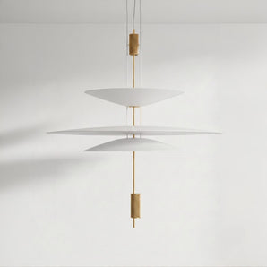 Luminária Pendente Moderno Minimalista Metal LED Flamingo 3 Camadas — ORNE