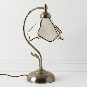 Luminária de Mesa Clássica Minimalista Metal Vidro Andapa