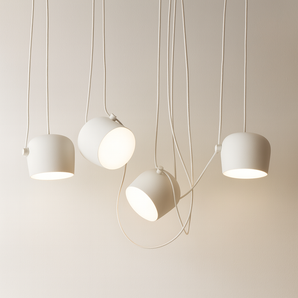 Luminária Pendente Moderna Minimalista Fantasy 4 Cúpulas Branco Ø18cm - Default Title - ORNE™