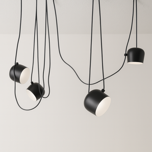 Luminária Pendente Moderna Minimalista Fantasy 4 Cúpulas Preto Ø24cm - Default Title - ORNE™