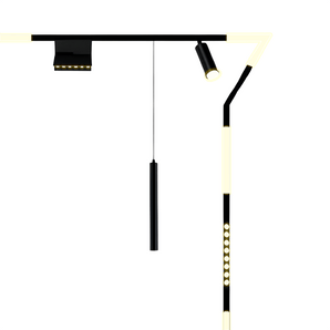 Kit Luminárias LED para Trilho Eletrificado Magnético Linear Sobrepor Fathom - Trilho / 50cm / Branco Quente (3000K) / 110v - ORNE™