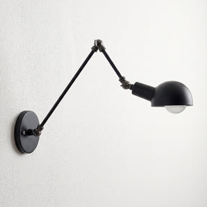 Luminária Arandela Articulada Industrial Minimalista Metal Preto Onion — ORNE