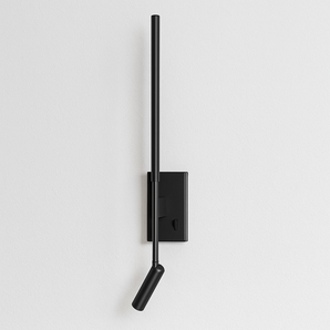 Luminária Arandela Moderna Minimalista Articulada Metal LED Dawn - Preto / Branco Quente (3000K) - ORNE™
