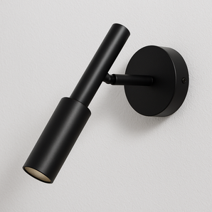 Luminária Arandela Moderna Minimalista Articulável Duct - Preto / Branco Quente (3000K) - ORNE™