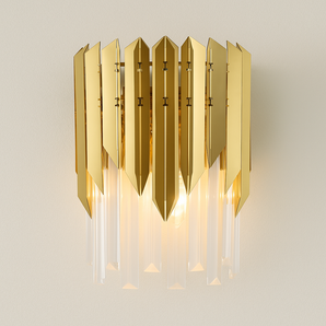 Luminária Arandela Moderna Minimalista Metal Souja - Dourado / 22x29cm / Branco Quente (3000K) - ORNE™
