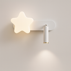Luminária Arandela Moderna Minimalista Infantil LED Metal Acrílico Panciu - 19x25cm / Alumínio e Acrílico - ORNE™