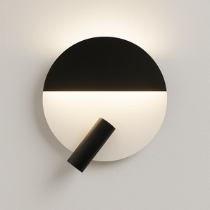 Luminária Arandela Moderna Minimalista Direcionável Dial - Preto - ORNE™