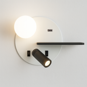 Luminária Arandela Direcionável Moderna Minimalista Metal Globo LED Lob