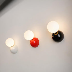 Luminária Arandela Minimalista Moderna Vidro Metal Globo Rossini — ORNE