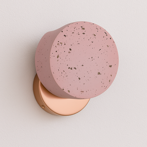 Luminária Arandela Moderna Minimalista Granilite Nami - Ø13x6cm / Rosa - ORNE™