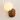 Luminária Arandela Moderna Minimalista Rústica Madeira Globo Bola Vidro Voltti - Nogueira / Branco Quente (3000K) - ORNE™
