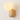 Luminária Arandela Moderna Minimalista Rústica Madeira Globo Bola Vidro Voltti - Carvalho / Branco Quente (3000K) - ORNE™
