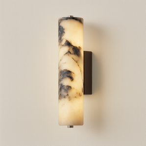 Luminária Arandela Moderna Minimalista Mármore Metal Linear LED Bangz