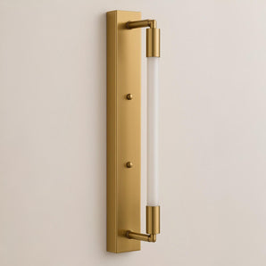 Luminária Arandela Moderna Minimalista LED Metal Gavamo Brilla - Dourado / Branco Quente (3000K) / Alumínio - ORNE™