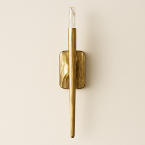 Luminária Arandela Moderna Minimalista Metal Fargore - Dourado / 51cm / Branco Quente (3000K) | Latão e Vidro - ORNE™