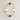 Luminária Arandela Moderna Minimalista Vidro Metal Dourado LED Messir