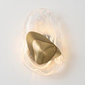 Luminária Arandela Moderna Minimalista Vidro Metal LED Nevada — ORNE