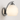 Luminária Arandela Moderna Minimalista Metal Vidro Sconce - Prata / Vidro Branco - ORNE™