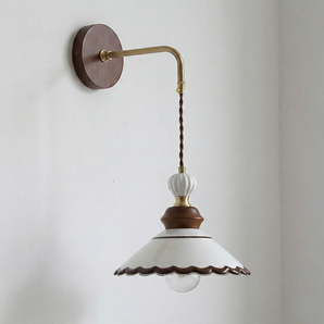 Luminária Arandela Retrô Vintage Clássica Cerâmica Metal Neho — ORNE