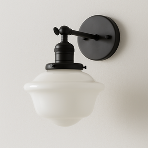 Luminária Arandela Moderna Minimalista Articulada Vidro Bontiolle - Preto / 20x30cm - ORNE™