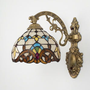 Luminária Arandela Tiffany Clássica Retrô Vintage Vidro Metal Sawla — ORNE
