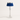 Luminária de Mesa Abajur Moderna Minimalista Metal Vidro Tecido Falazi - Tecido, Vidro e Tecido / Ø15x35cm / Azul / Bivolt - ORNE™