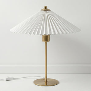 Luminária de Mesa Abajur Clássico Moderno Minimalista Papel Metal Pawa — ORNE