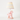 Luminária de Mesa Abajur Infantil Clássico Metal Rosa Bibou