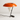 Luminária de Mesa Abajur Moderna Minimalista Metal Vidro Lulis - Laranja / Ø37x40cm / Vidro e Alumínio - ORNE™